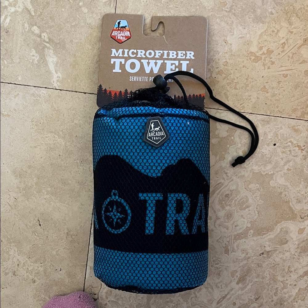 Arcadia Blue Microfiber Towel